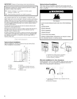 Предварительный просмотр 6 страницы Kenmore 6972 - 700 7.5 cu. Ft. Capacity Electric Dryer Installation Instructions Manual