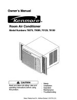 Preview for 1 page of Kenmore 70089 Owner'S Manual