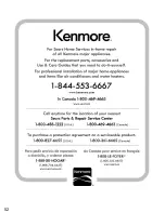 Preview for 52 page of Kenmore 720-0830S Use & Care Manual