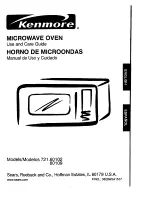 Kenmore 721.60102 Use And Care Manual preview