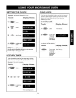 Предварительный просмотр 9 страницы Kenmore 721.61283 Use And Care Manual