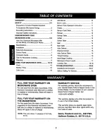 Preview for 2 page of Kenmore 721.62362 Use And Care Manual