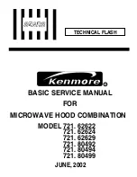 Предварительный просмотр 1 страницы Kenmore 721.62622 Service Manual