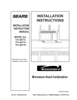 Preview for 1 page of Kenmore 721.62772100 Installation Instructions Manual