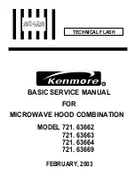 Preview for 1 page of Kenmore 721.63663 Service Manual