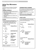 Preview for 12 page of Kenmore 721.63663 Use And Care Manual