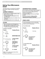 Preview for 12 page of Kenmore 721.64662 Use And Care Manual