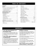 Preview for 2 page of Kenmore 721.66102 Use & Care Manual