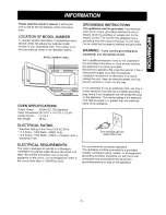 Preview for 5 page of Kenmore 721.676 Owner'S Manual