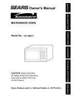 Preview for 1 page of Kenmore 721.68211 Owner'S Manual