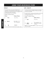 Preview for 11 page of Kenmore 721.6912 Series Use & Care Manual