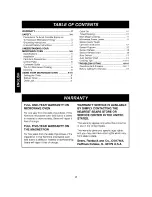 Preview for 2 page of Kenmore 721.69182 Use & Care Manual