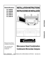 Kenmore 721.80002 Installation Instructions Manual preview