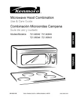 Предварительный просмотр 1 страницы Kenmore 721.80042 Use & Care Manual