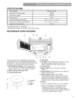 Preview for 9 page of Kenmore 721.8502 Series Use & Care Manual