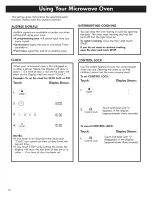 Preview for 14 page of Kenmore 721.8502 Series Use & Care Manual