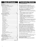 Preview for 2 page of Kenmore 721.8506 Series Use & Care Manual