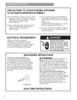 Preview for 6 page of Kenmore 721.8506 Series Use & Care Manual