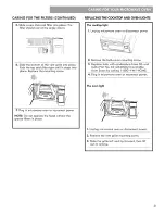 Preview for 31 page of Kenmore 721.8506 Series Use & Care Manual