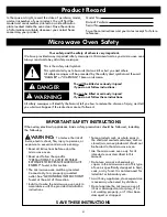 Preview for 4 page of Kenmore 721.86012 Use & Care Manual