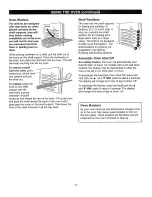 Предварительный просмотр 14 страницы Kenmore 72321 Use & Care Manual