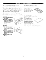 Предварительный просмотр 35 страницы Kenmore 72321 Use & Care Manual