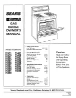 Предварительный просмотр 1 страницы Kenmore 72471 Owner'S Manual