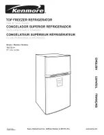 Kenmore 7531 - 22.0 cu. Ft. Top Freezer Refrigerator Use & Care Manual предпросмотр