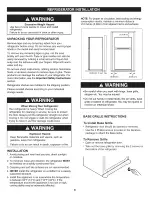 Preview for 8 page of Kenmore 7531 - 22.0 cu. Ft. Top Freezer Refrigerator Use & Care Manual