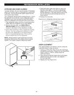 Preview for 17 page of Kenmore 7531 - 22.0 cu. Ft. Top Freezer Refrigerator Use & Care Manual