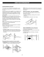 Preview for 21 page of Kenmore 7531 - 22.0 cu. Ft. Top Freezer Refrigerator Use & Care Manual