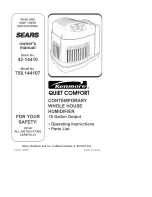 Предварительный просмотр 1 страницы Kenmore 758.144107 Quiet comfort Owner'S Manual