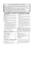 Preview for 2 page of Kenmore 758.144107 Quiet comfort Owner'S Manual