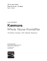 Предварительный просмотр 1 страницы Kenmore 758.15408010 Use & Care Manual