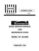 Preview for 1 page of Kenmore 767.8510000 Basic Service Manual