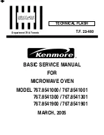 Kenmore 767.8541000 Service Manual preview