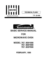 Kenmore 767. 8591000 Basic Service Manual предпросмотр