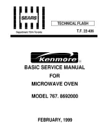 Preview for 1 page of Kenmore 767.8692000 Basic Service Manual