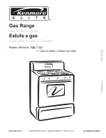 Kenmore 7749 - Elite 30 in. Gas Range Use & Care Manual предпросмотр