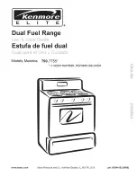 Предварительный просмотр 1 страницы Kenmore 7755 - Elite 30 in. Dual Fuel Range Use And Care Manual