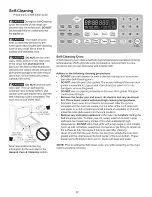 Предварительный просмотр 32 страницы Kenmore 7755 - Elite 30 in. Dual Fuel Range Use And Care Manual