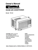 Preview for 1 page of Kenmore 78122 Owner'S Manual