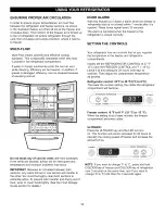 Preview for 16 page of Kenmore 7830 - 22.6 cu. Ft. Trio Bottom Freezer Refrigerator Use & Care Manual