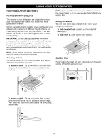 Preview for 19 page of Kenmore 7830 - 22.6 cu. Ft. Trio Bottom Freezer Refrigerator Use & Care Manual