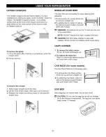 Preview for 21 page of Kenmore 7830 - 22.6 cu. Ft. Trio Bottom Freezer Refrigerator Use & Care Manual