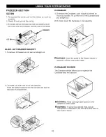 Preview for 22 page of Kenmore 7830 - 22.6 cu. Ft. Trio Bottom Freezer Refrigerator Use & Care Manual