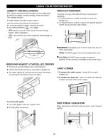 Предварительный просмотр 20 страницы Kenmore 7834 - Elite 23.0 cu. Ft. Trio Bottom Freezer Refrigerator Use & Care Manual