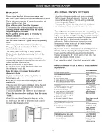 Preview for 18 page of Kenmore 7840 - 23.0 cu. Ft. Bottom-Freezer Refrigerator Use & Care Manual