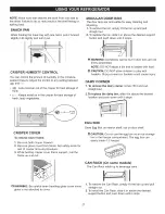 Preview for 21 page of Kenmore 7840 - 23.0 cu. Ft. Bottom-Freezer Refrigerator Use & Care Manual