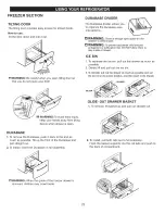 Preview for 22 page of Kenmore 7840 - 23.0 cu. Ft. Bottom-Freezer Refrigerator Use & Care Manual